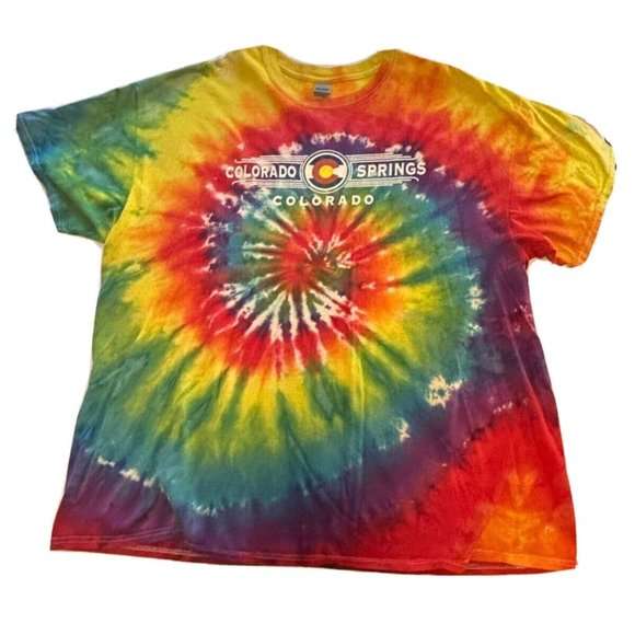 Gildan Other - Colorado Springs T-Shirt Rainbow T-Shirt -no size but looks Large